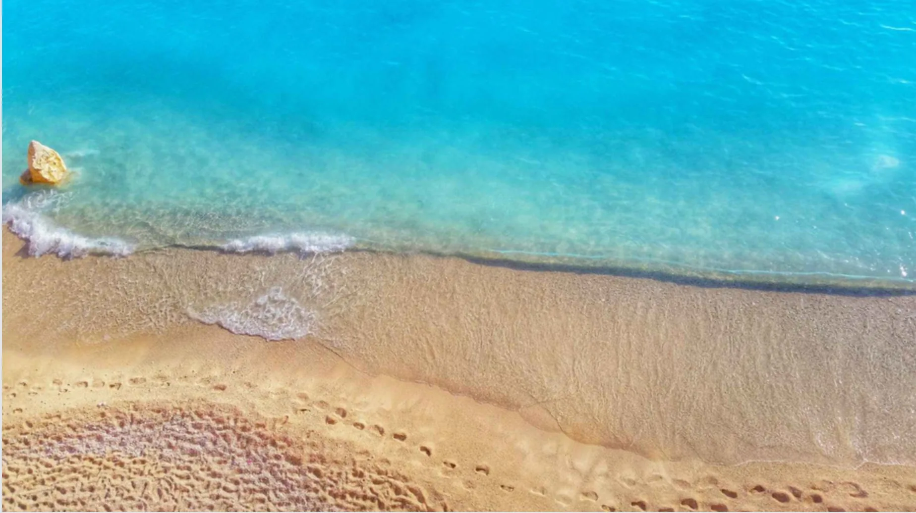 Lefkada beach, turquoise water